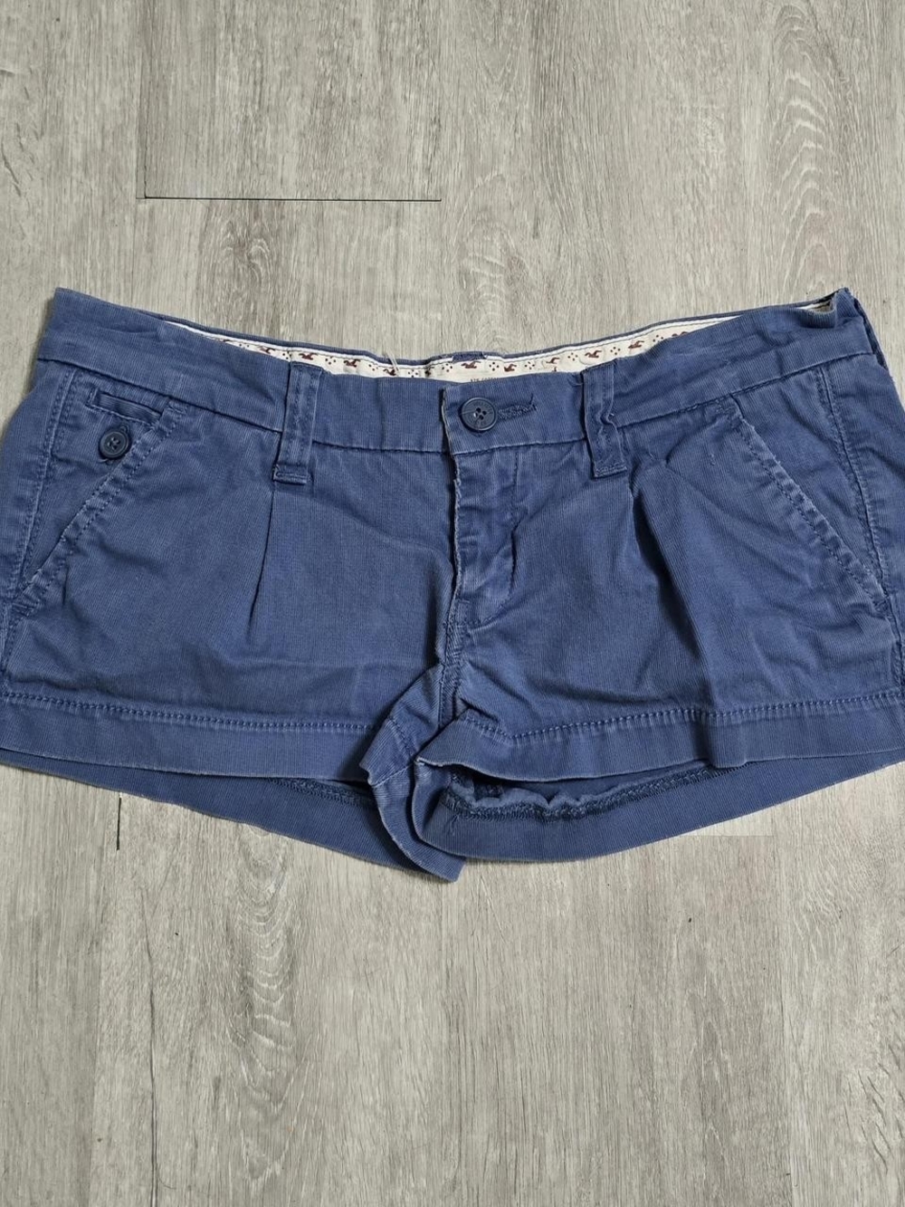 Vintage Y2K Hollister Co. Low Rise Blue Shorts Mini Micro Womens Size 3